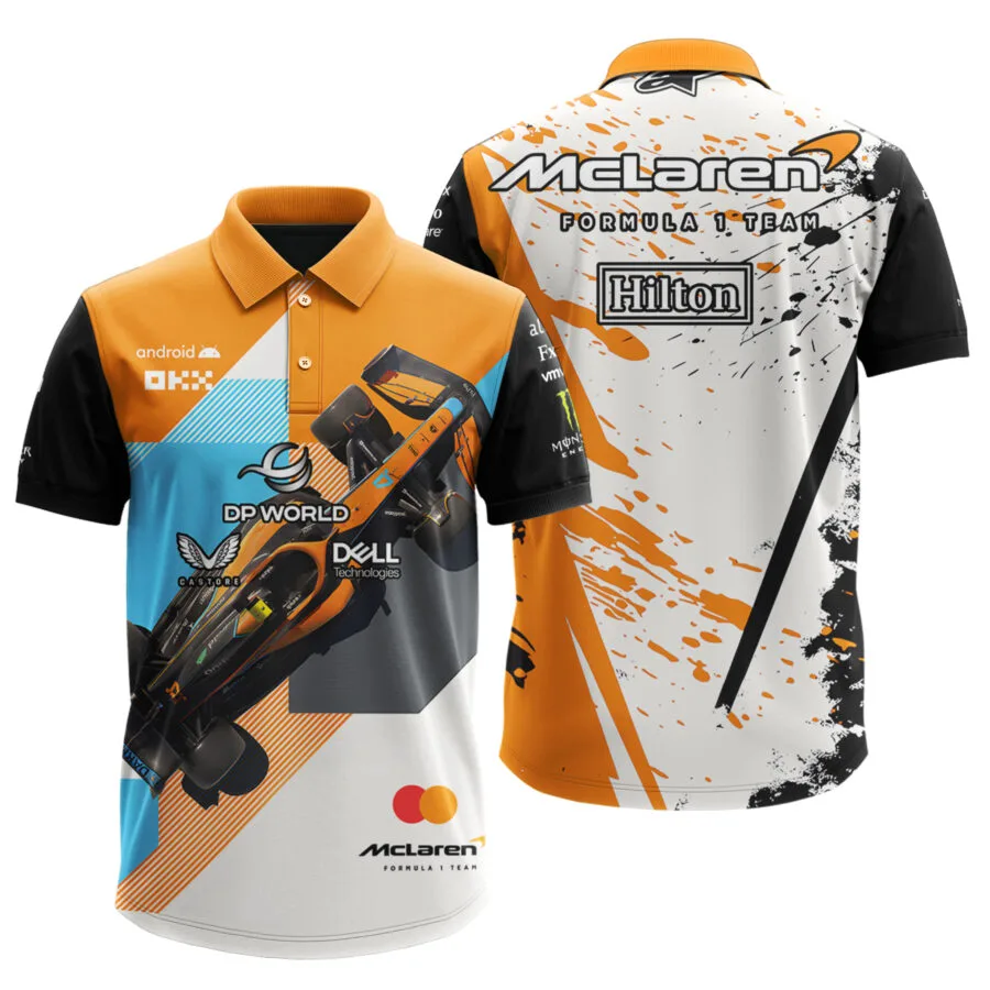 2025 McLaren Team - Castore Formula 1 MSC CRUISES UNITED STATES GRAND PRIX 2025- MC092 Luxury Polo