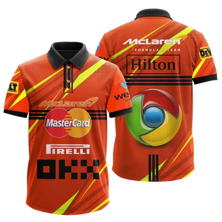 2025 McLaren Team - Castore Formula 1 MSC CRUISES UNITED STATES GRAND PRIX 2025- MC093 Luxury Polo